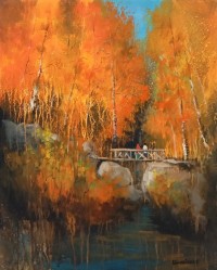 Tahir Bilal Ummi, 18 x 24 Inch, Oil on Canvas, Landscape Painting, AC-TBL-099